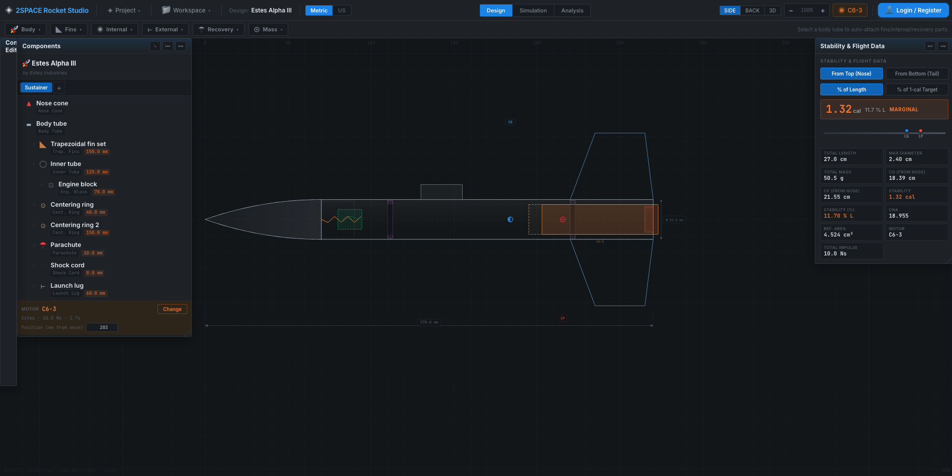 2Space Rocket Simulator